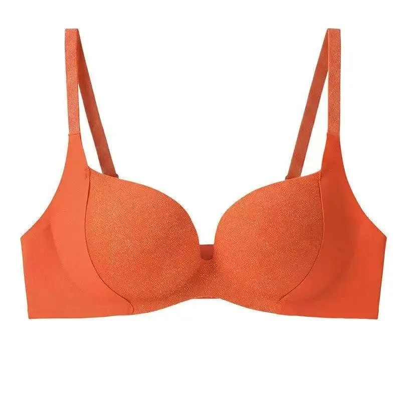 เซ็กซี่ Rhinestone Push Up Bra สำหรับผู้หญิงที่มีสายรัดไหล่ปรับได้ไม่มีรอยต่อ Anti-sagging ชุดชั้นใน — image 10