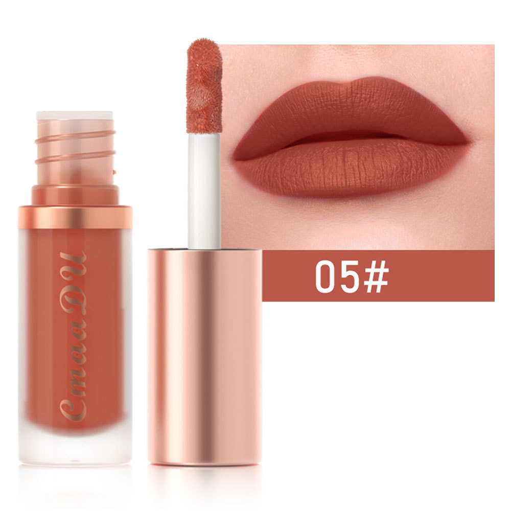 1 stücke Wasserdichte Matte Samt Lip Glasur Feuchtigkeitsspendende Langlebige Nicht-stick Tasse Nicht Leicht Zu Verblassen Lip Gloss lippenstift Make-Up — image 13
