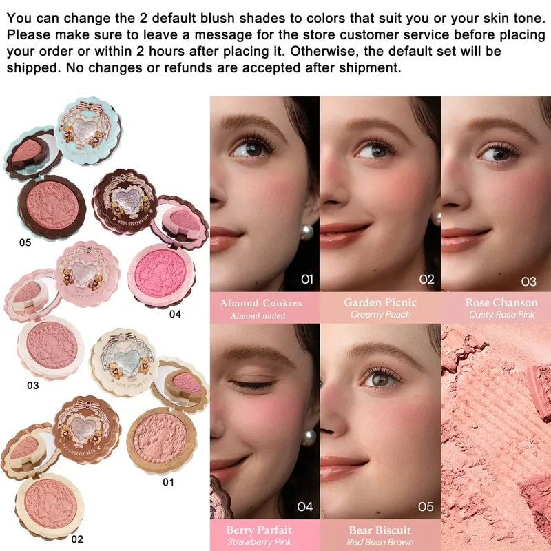 Koleksi Riasan Toko Pop Up FlowerKnow - Set Lip Gloss Perona Mata Berpigmen Tahan Lama untuk Kecantikan yang Lebih Baik — image 5
