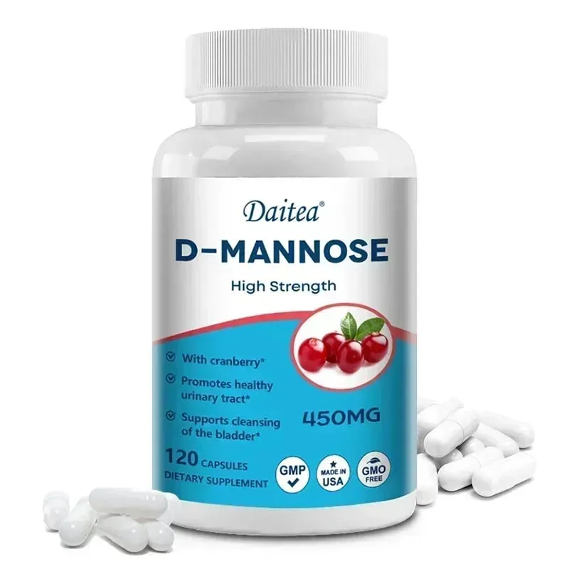 D-Mannose Capsules - with 1000mg Cranberry Extract - Cleanses Detoxifies Supports Urinary Tract Health — image 9