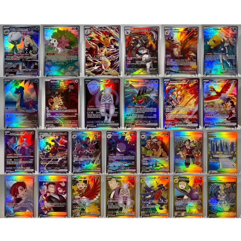 Paldea Evolved การ์ด PKM PTCG4-C GX Rainbow Magikarp Raichu Tyranitar Iono คอลเลกชันที่หายาก Battle ของเล่นของขวัญสำหรับงานอดิเรก — image 7