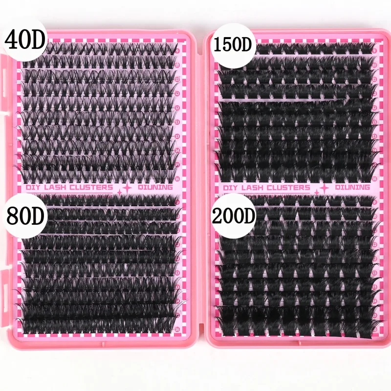 800PCS Kit Sambungan Bulu Mata Kluster DIY Kit Sambungan Bulu Mata Kit Bulu Mata dengan Ikatan Bulu Mata dan Pinset Bulu Mata Kedap — image 12