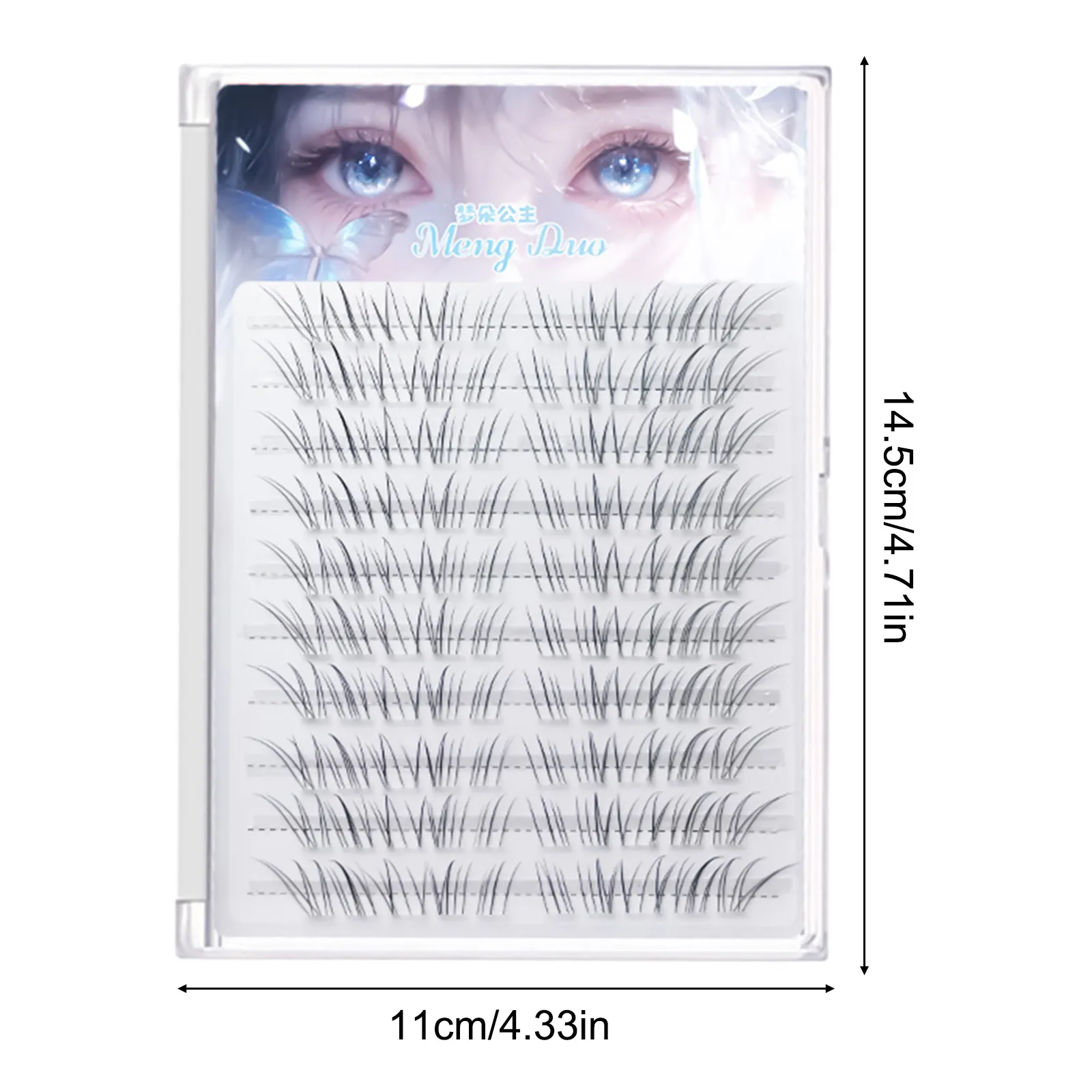 Air Ultralight ขนตา DIY ขนตากลุ่มธรรมชาติสด C Curl 9-11 มม.สีดำ Lash EXTENSION Flying Eye Lashes — image 7