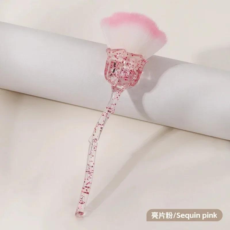 Rose Blomst Form Makeup Børste Rund Makeup Løse Pulver Børster Manicure Neglepolering Støvfjernelse Børste Skønhed Make Up Værktøj — image 15