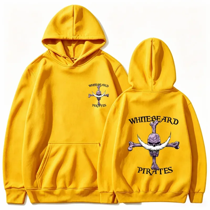 Moletom com capuz de piratas de barba branca de uma peça, moletom com estampa, barba branca Jolly Roger Anime gráfico streetwear top com capuz — image 7