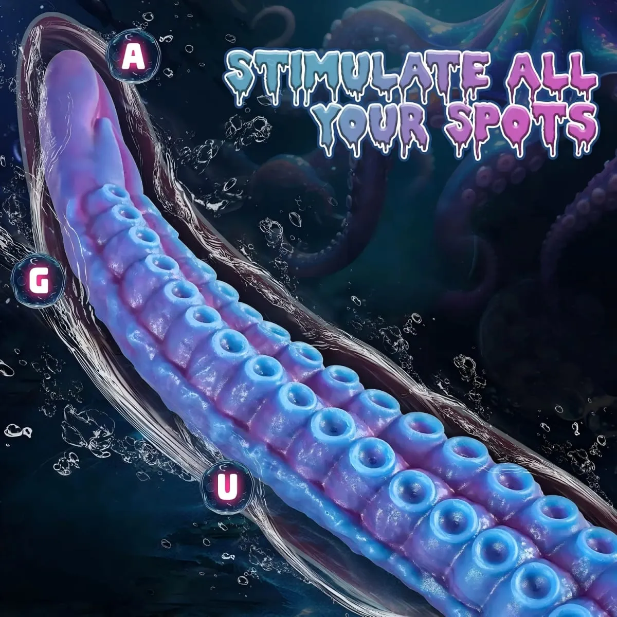 Fantasia tentáculo vibrador de silicone macio plugue anal massageador de próstata enorme pênis falso estimulação do ponto g masturbador brinquedos sexuais adultos — image 2
