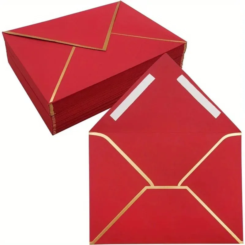 100 pezzi buste stile occidentale buste d'invito per biglietti d'auguri di compleanno cartoline carta da lettera invito a una festa forniture di cancelleria — image 9