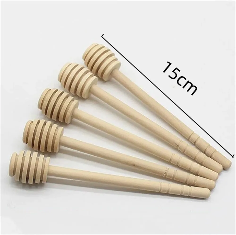 100 ชิ้นไม้น้ำผึ้ง Dipper Stick Server สำหรับน้ำผึ้ง Dispense Drizzle น้ำผึ้ง — image 10