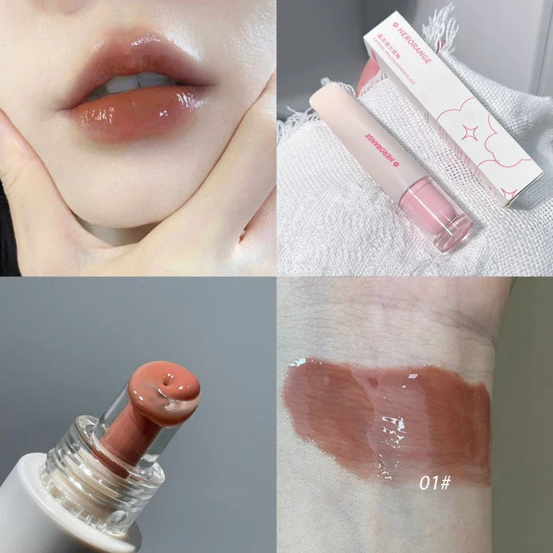 Gelatina Lip Gloss Specchio a lunga durata Acqua Smalto per labbra Rossetto colorato idratante Cristallo lucido Tinta per labbra Labbra coreane Cura Trucco — image 10