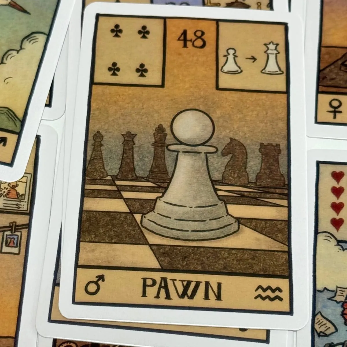 Akashic Eye Lenormand Oracle Cards 61 mazzi di carte Oracle illustrate moderne — image 5