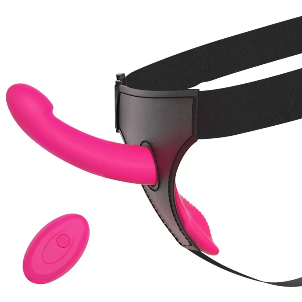 Vibrador vibratório com alça ajustável, vibrador com 10 modos de vibração, brinquedo sexual vestível para casais femininos, lésbicas — image 1
