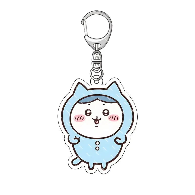 Yiji pendentif Anime bande dessinée acrylique périphérique porte-clés Hachiware Usagi mignon pendentif sac suspendu décoration décoration — image 4