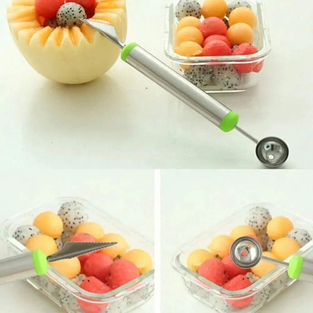 Fruit Platter Carving Knife Melon Baller Spoon Ice Cream Scoop Watermelon kitchen gadgets accessories Slicer Tools — image 7
