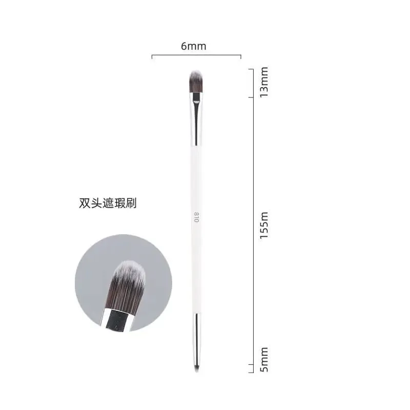 1pc Weiß Pulver Make-Up Pinsel 3D Flüssige Foundation Basis Make-up Pinsel Lidschatten blending Detail Gesicht Auge Concealer schönheit werkzeug — image 30