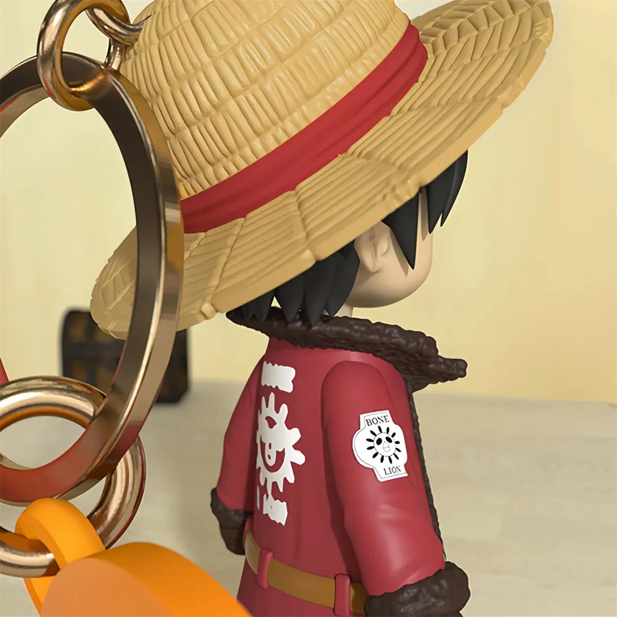 Genuino ONE PIECE Anime Figura Scimmia D Luffy Chopper Cartoon portachiavi Borsa Ornamento Bambole Bambini Regalo di compleanno Giocattolo di Natale Regali — image 5