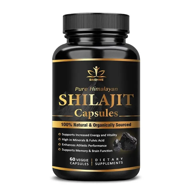 Shilajit Pure Himalayan Organic-Shilajit Integratore con purezza Alto dosaggio e potenza per forza energetica e immunità Uomini e donne