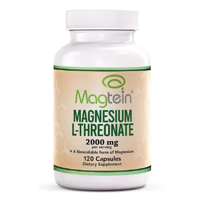 Magnesium L-Threonate Podpora spánku a kognitivních funkcí – vysoká absorpce – Nejbiodostupnější forma hořčíku – 2000 mg – 120 tobolek