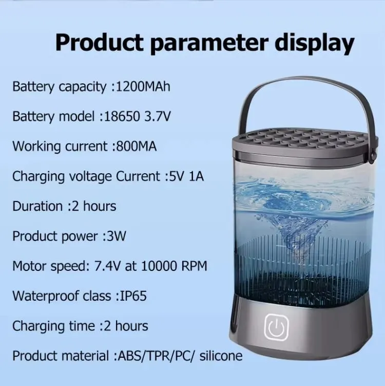 USB-stekker Draagbare elektrische make-upborstelreiniger Oplaadbare make-upborstels Reinigingshulpmiddel Automatische reiniging van make-upborstels