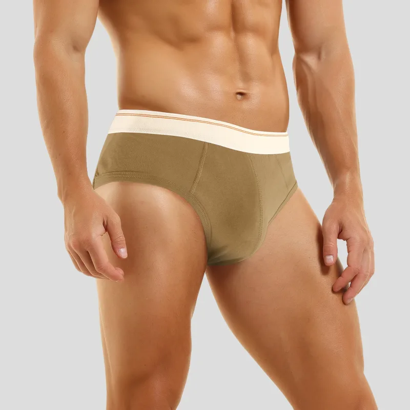 Cuecas triangulares masculinas de algodão puro, respiráveis e confortáveis, cintura média, suaves e macias para a pele, cuecas adolescentes — image 3