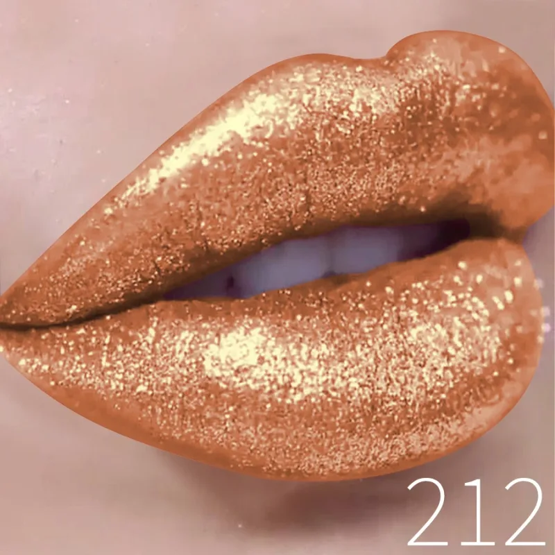 Rouge à lèvres liquide métallique imperméable, brillant à paillettes, longue durée, perle brillante, haute pigmentation, teinte, cadeaux de maquillage coréen, 1 pièce — image 13