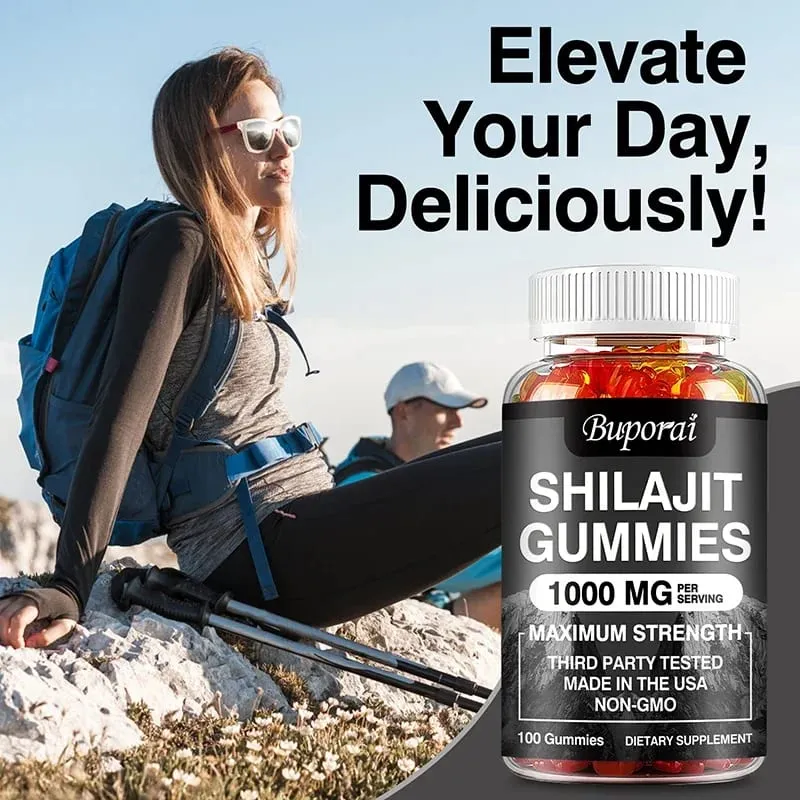 Shilajit Gummies - Memori Tingkat Energi dan Dukungan Fokus Meredakan Stres Kesehatan Secara Keseluruhan — image 6