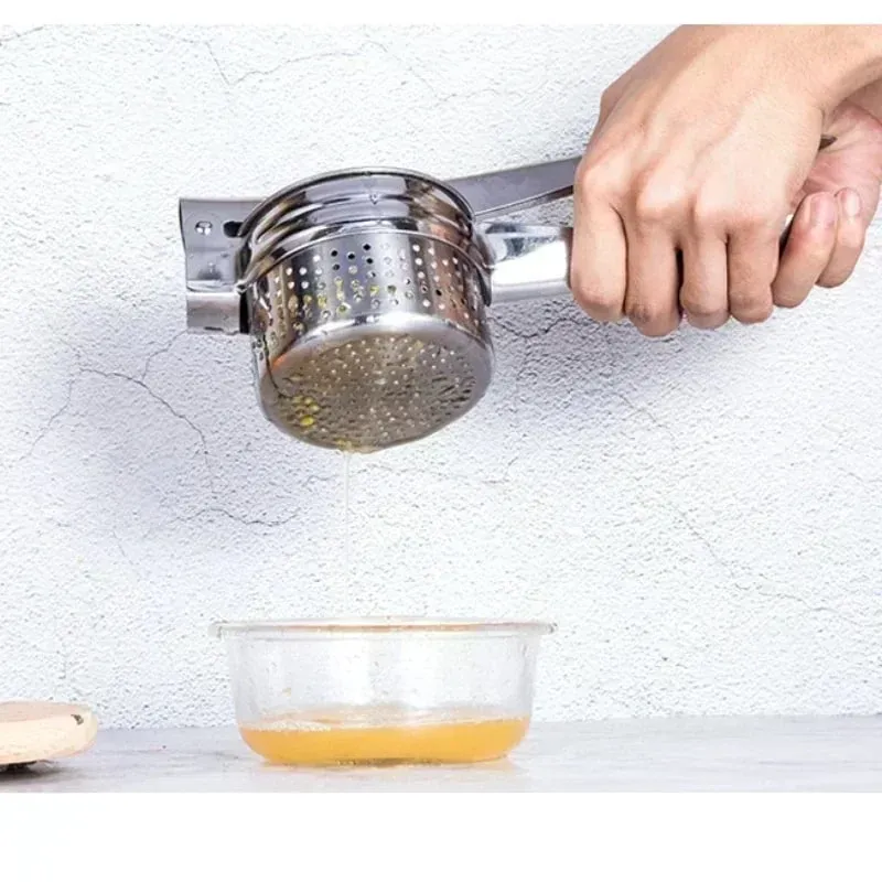 Masher Ricer Prasa Puree Ziemniaczane Ze Stali Nierdzewnej Kruszenie Puree Owoce Warzywa WyciskaczSokowirówka Prasa Ekspres Narzędzia Kuchenne — image 6