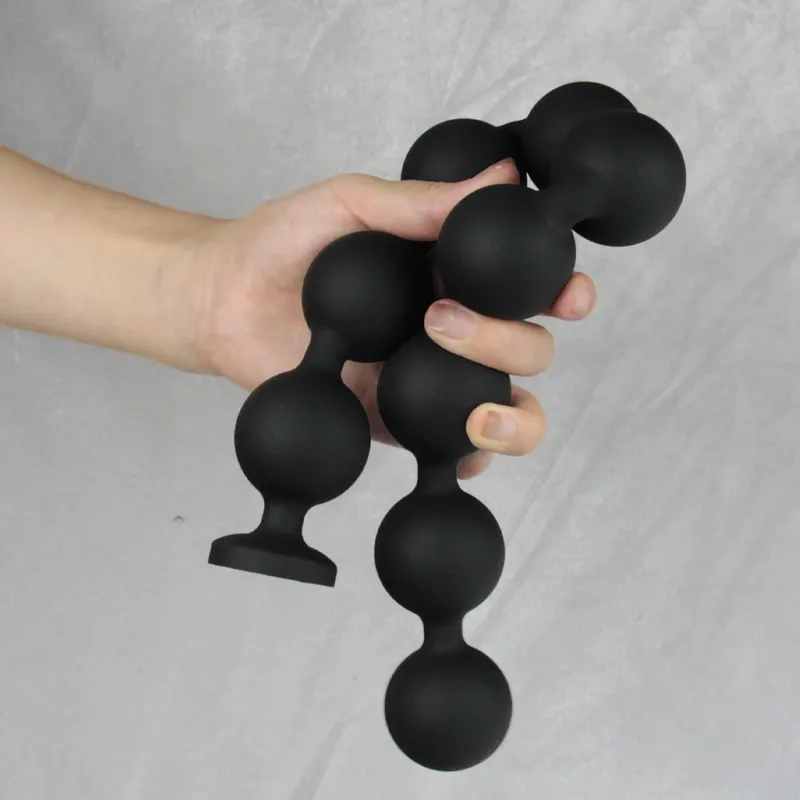 Perles anales en Silicone dilatateur énormes boules d'annales cul Anus mais Plug Anal Plug Anal Buttplug Analsex Long jouets sexuels anaux pour hommes femmes