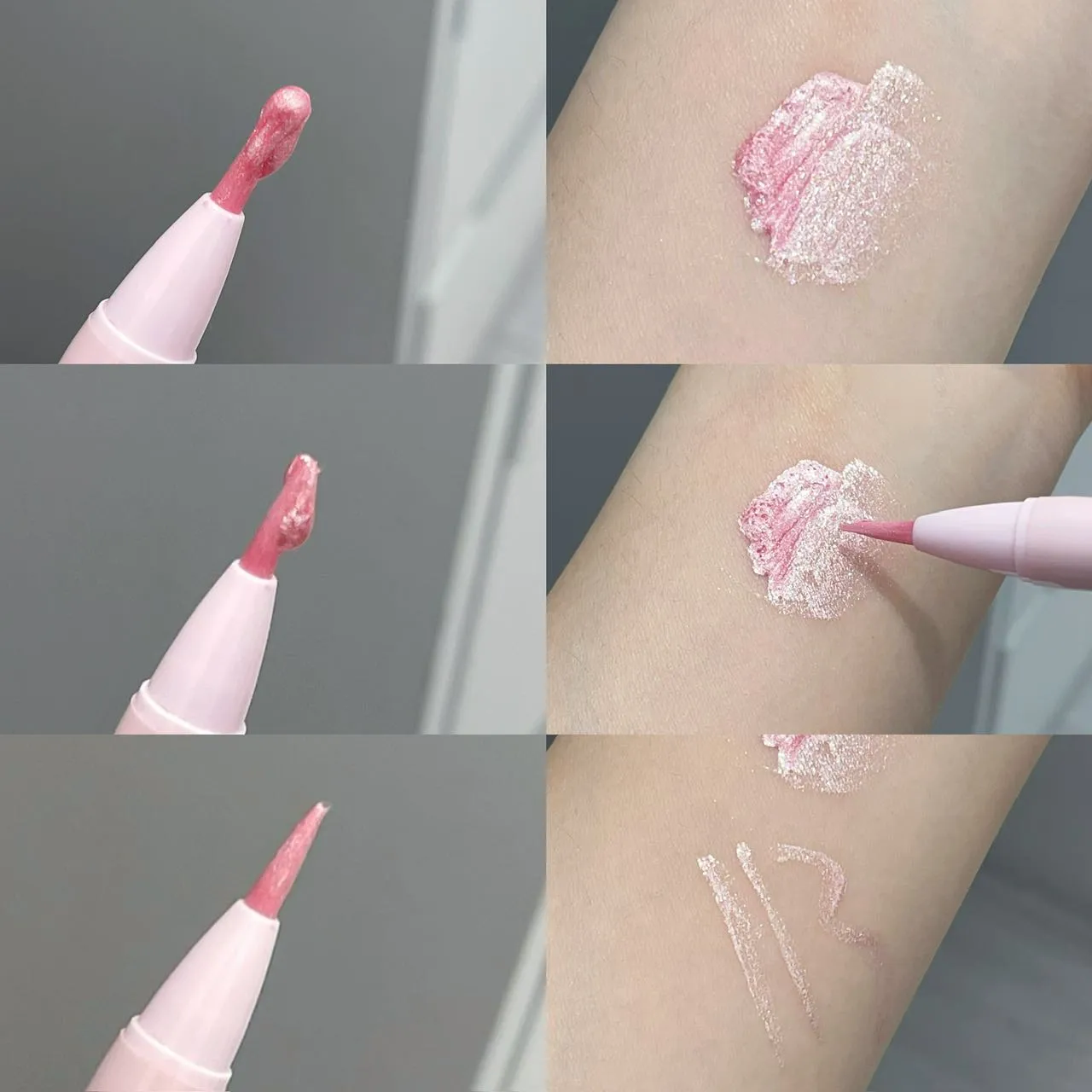 Herorange Glitter Shimmer Eyeliner Pen Penyerlah Berkilauan untuk Pen Solek Ulat Sutera Cairan Licin Bawah Mata — image 6