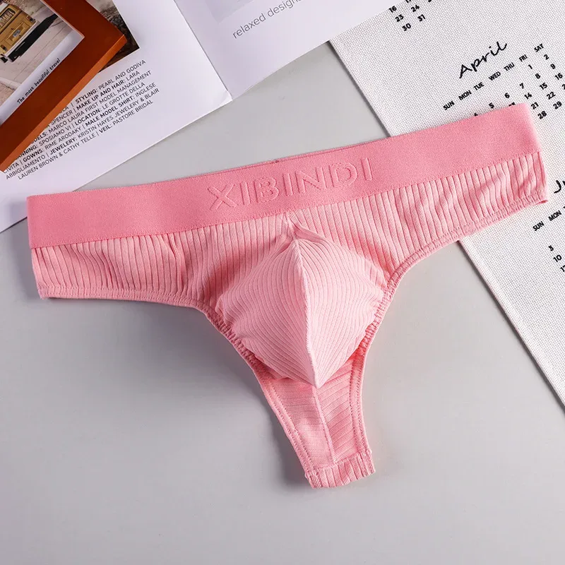 Sexy Breathable Men's Panties Pure Cotton High Elasticity G-string Man Undrewear U-shape Pouch Hot Sexy Adult For Man Underpants — image 7