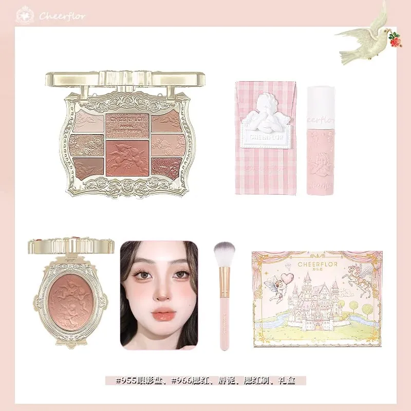 Coffret cadeau de maquillage, cosmétiques, Blush, rouge à lèvres, Palette de fard à paupières, Kit de maquillage pratique Premium, cadeau d'anniversaire pour femmes Gi