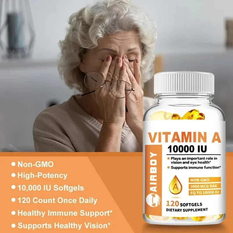 Vitamin A 10000IU - Supports Healthy Vision and Immune System Skin Health - Non-GMO Gluten FreeSupplements — image 4