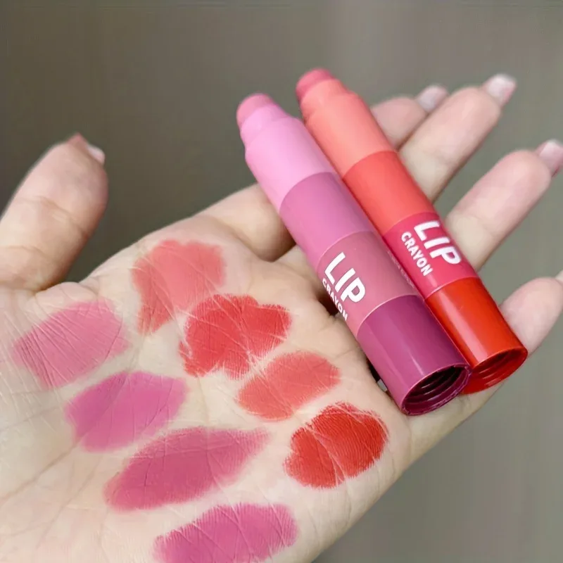 Herorange Mini Bullet Lipstick Fire farver DIY Gradient Mat Høj Pigment Langvarig Transfer Proof Bærbar Lip Makeup — image 7