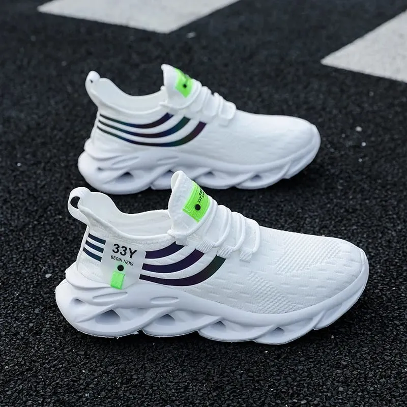 Casual Men Mesh Comfort Breathable Sneakers Jogging Soft Sole Anti Slip Versatile Tennis Vulcanized Shoes Tenis Masculino 2024 — image 9