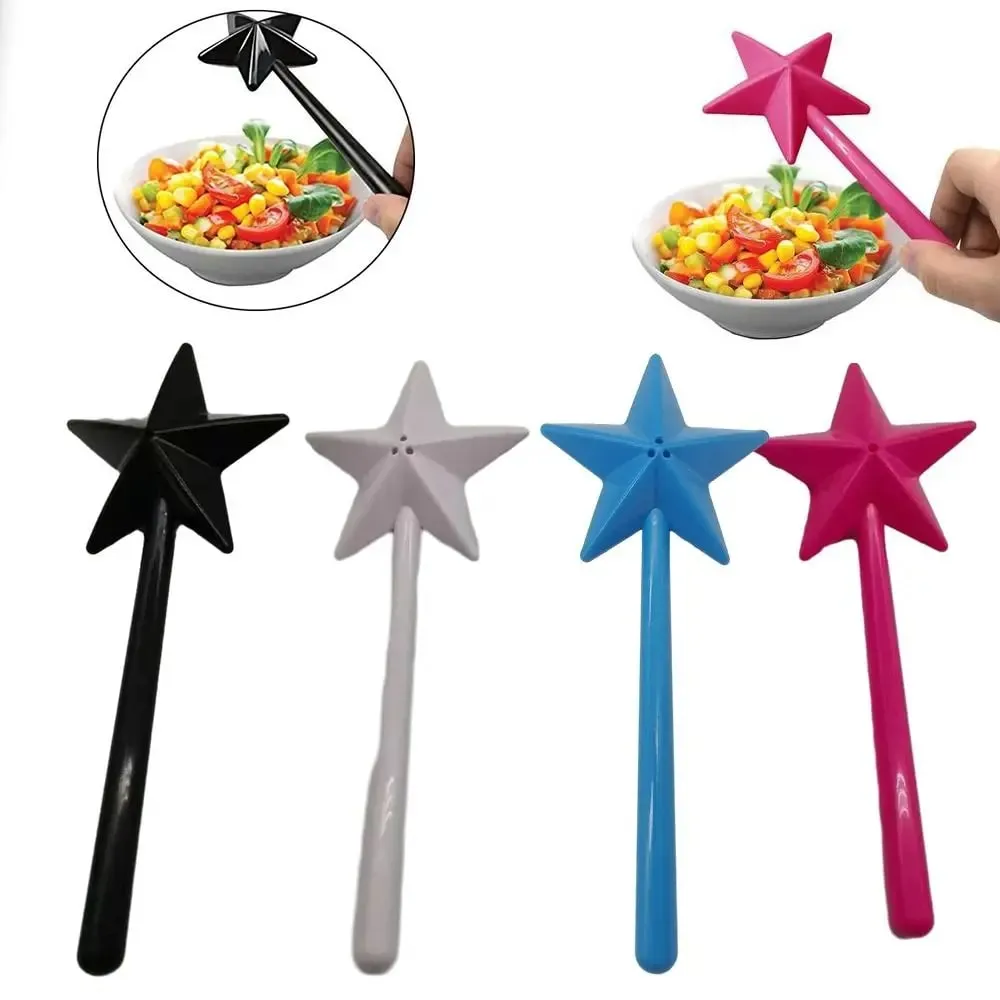 Tragbare Salz- und Pfefferstreuer, nachfüllbar, magischer Sternstab, Gewürzspender, Gewürzstreuer-Set, Küche und Esszimmer, Grillzubehör