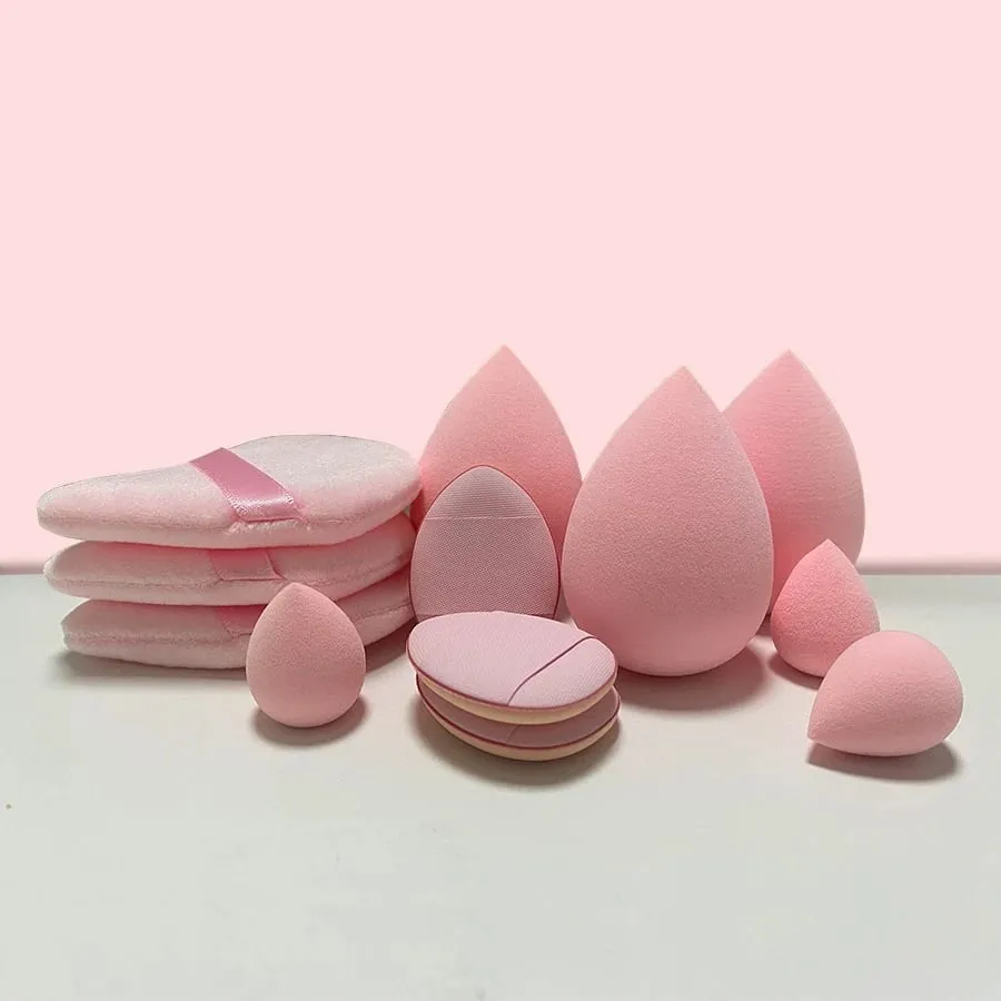 12 stk Lille medium og stort kombinationssæt Makeup Puff Essential for begyndere — image 3