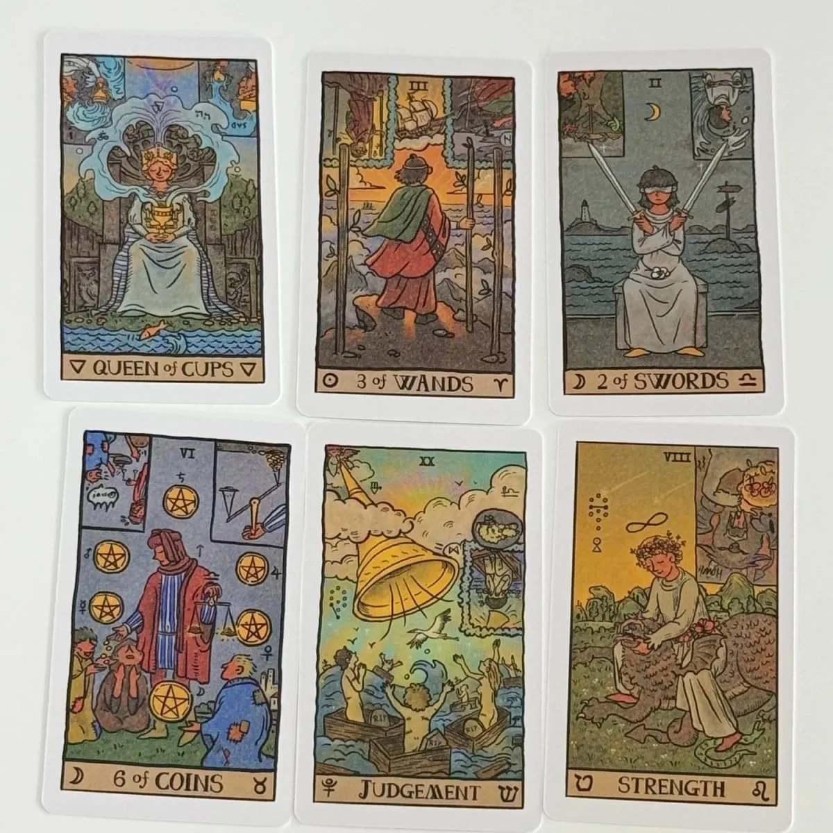 Akashic Eye 타로 카드 데크 쉬운 초보자를위한 78Pcs 운명 운세 파티 탁상 보드 게임 장난감 — image 3