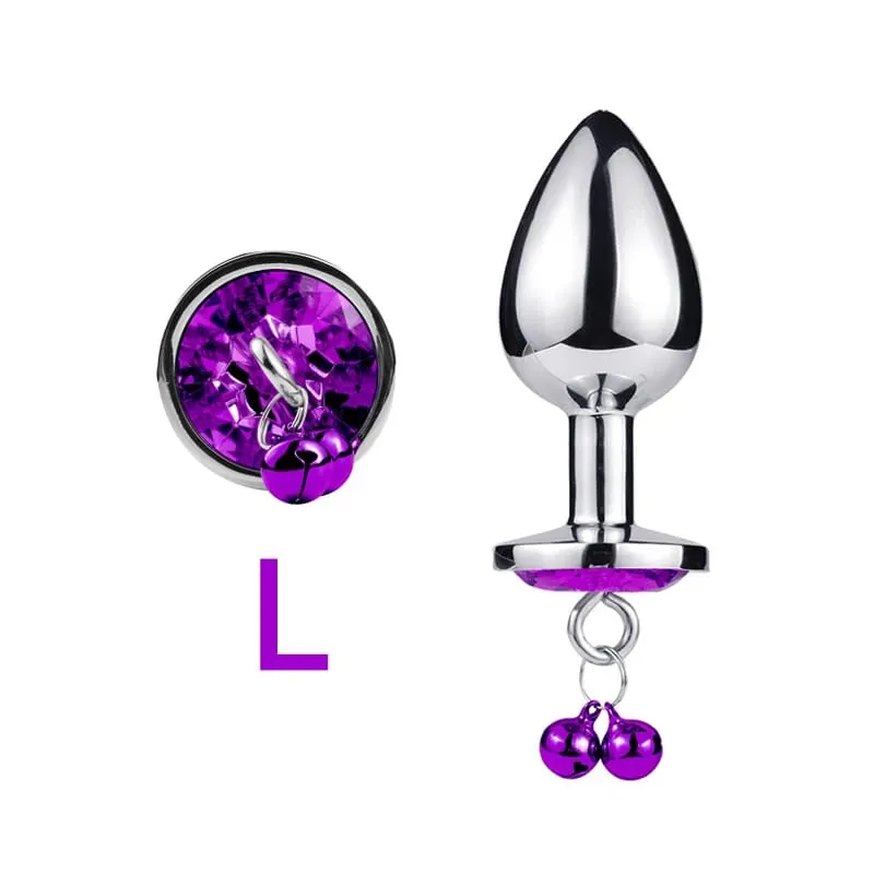 3 größen Metall Glocke-förmigen Anal Plug Traktion Kette Anal Massage Prostata Stimulation Massage Werkzeuge Erwachsene Sex Spielzeug Für paare — image 19