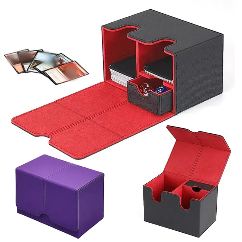 Úložná schránka na karty Krabička na karty Velké pouzdro Mezzanin Úložný box Horní strana Instalace Hračky Hry Sbírka karet pro obchodování — image 1