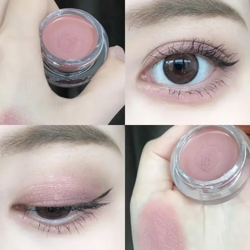 Ombretto rosa nudo opaco, fard in crema, impermeabile, a lunga durata, morbido come la seta, ombretto, pigmento marrone, monocromatico, pesca, occhi, trucco — image 8