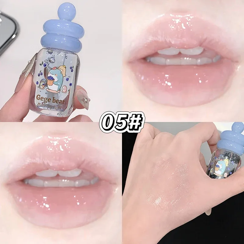 Cura delle labbra Essenza vegetale Gloss trasparente Olio per labbra Plump Idratante Balsamo per le labbra Esfoliante Sapore di frutta Lucidalabbra Cosmetici di bellezza — image 12