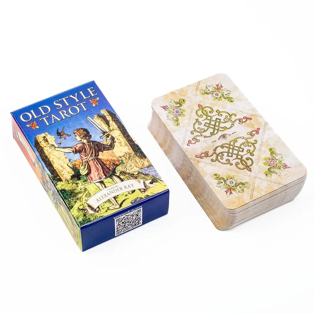 สไตล์เก่า Tarot 79 ดาดฟ้า Oracle ภาษาอังกฤษ Visions Divination Edition Board เล่นเกมสำหรับ Fortune Telling 10.3*6 ซม. — image 3