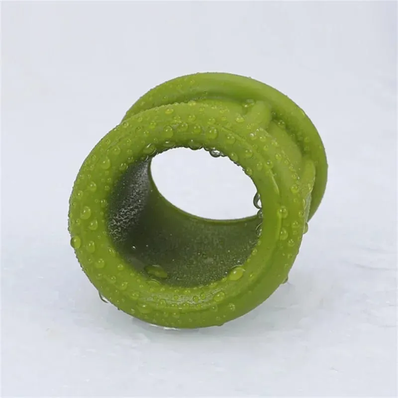 Silicone Cock Ring Ball Stretcher Scrotum Testis Restraint Male Ejaculation Delay Lasting Time Sex Toys For Men Adult Games — image 6