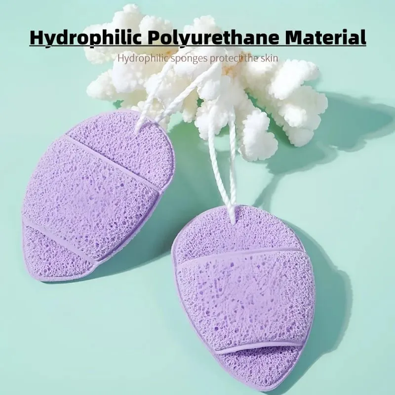 4PCS/Lot Poket Pengelupasan Semulajadi Pembersih Wajah Sedutan Air Bentuk Titisan Air Konjac Span Alat Pembersih Wajah Kosmetik Puff — image 3