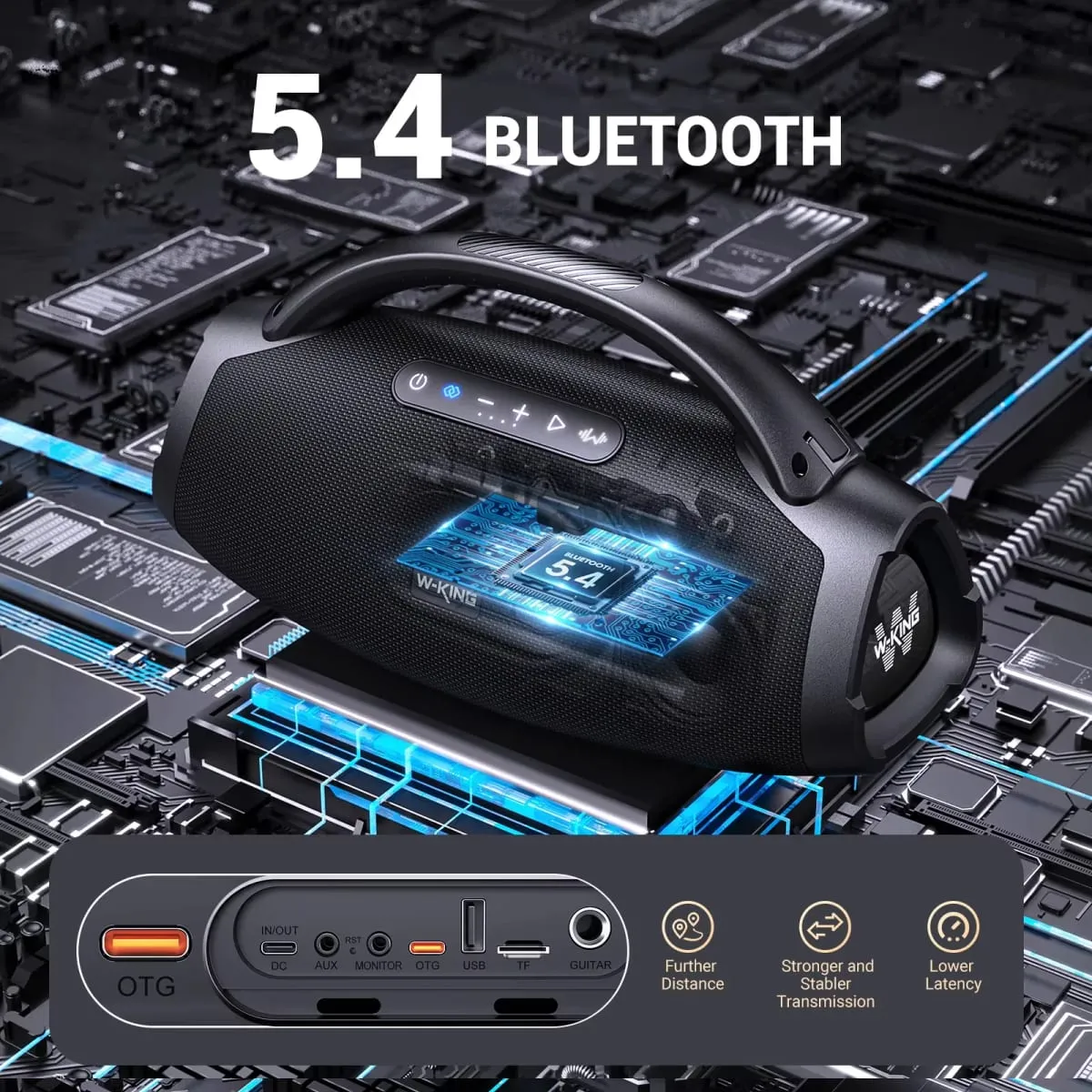 X20S Tragbare Bluetooth-Lautsprecher 280 W Stormbox Power mit Subwoofer Ipx7/Gitarreneingang/Powerbank TWS-Verbindung im Freien