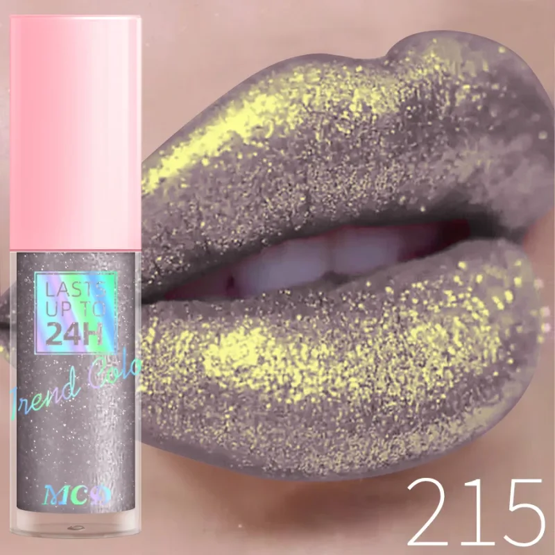 18 Colors Diamonds Glitter Lip Gloss Long Lasting Waterproof Liquid Lipstick Pearl Shining Lip Color Sparking Lip Makeup Women — image 16