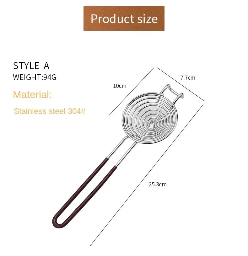 1 Stück Edelstahl-Eiweiß-Separator, kreativer erweiterter Griff, Protein-Eiweiß-Eigelb-Separator, Hot-Pot-Angeln