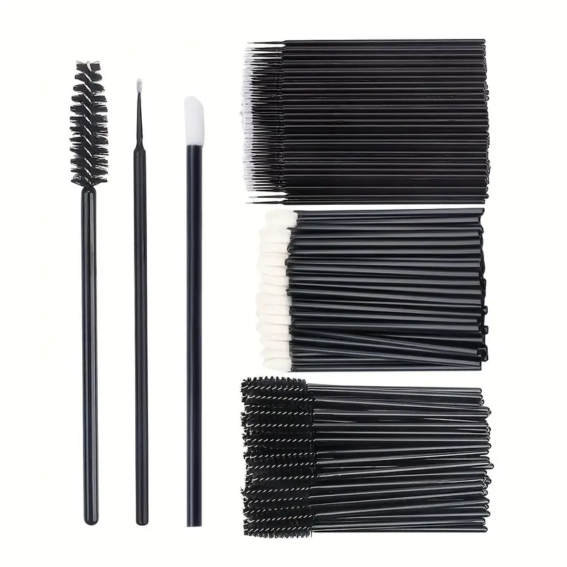 Ensemble de pinceaux de maquillage jetables, 250 pièces, pinceaux pour sourcils/Mascara/Eyeliner, avec boîte de rangement, outils cosmétiques professionnels pour Salon