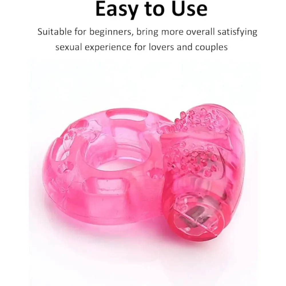 Wibrujący stymulator pierścienia penisa silny penis wyprostowany Cock Ring Cage wytrzymałość szkolenia zabawki erotyczne dla mężczyzn para — image 2
