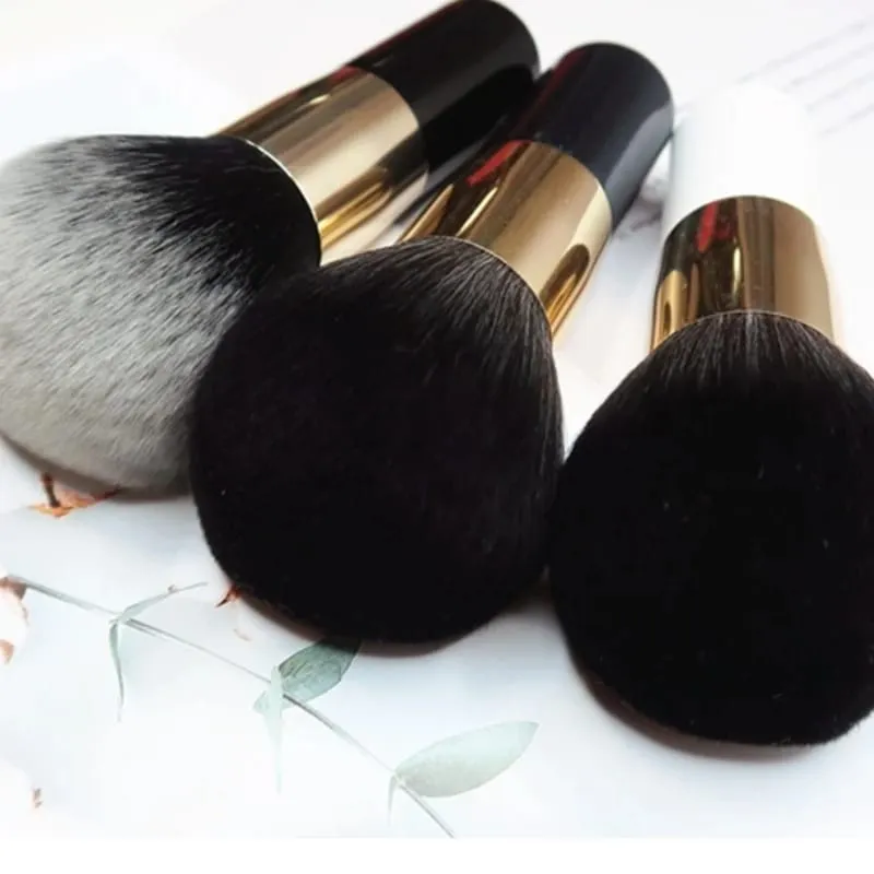 Brush Large Small Fat Pier Foundation Mak-Up Brushes Bb Cream Mushroom Brush No Powder No Mark Foundation MakeUp Brush Black New — image 2