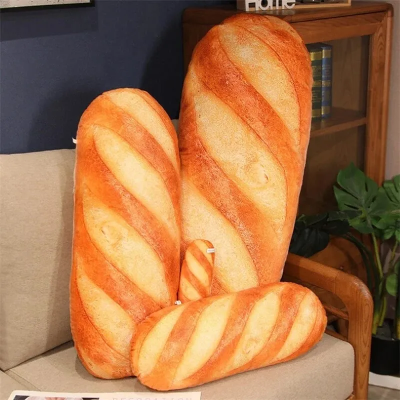 Simulazione 3D Pane Peluche Cuscino Morbido Burro Pane Tostato Cuscino Alimentare Cuscino Lombare Cuscino Farcito per La Decorazione Domestica — image 4